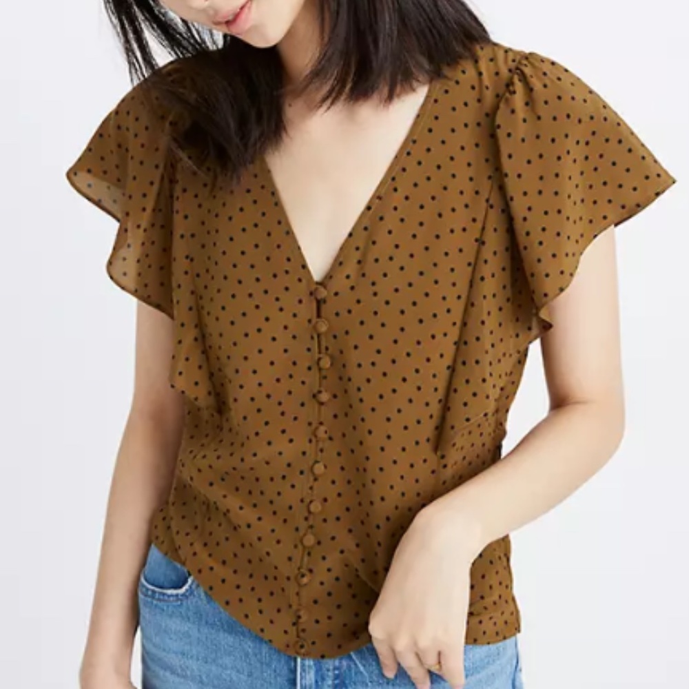 Madewell Dotted Blouse